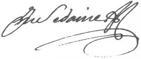 Signature de Michel-Jean Sedaine