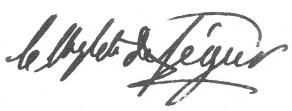 Signature de Philippe-Paul de Ségur