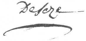 Signature de Raymond de Sèze