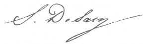 Signature d'Ustazade Silvestre de Sacy