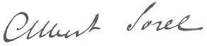 Signature d'Albert Sorel