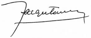 Signature de Jacques Soustelle