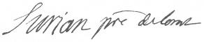 Signature de Jean-Baptiste Surian