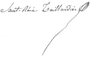 Signature de René Taillandier, dit Saint-René Taillandier