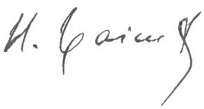 Signature d'Hippolyte Taine