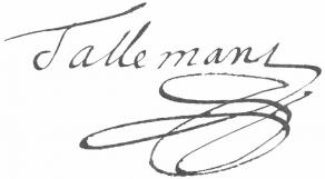 Signature de François Tallemant