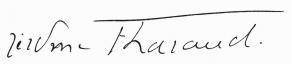 Signature de Jérôme Tharaud