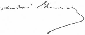 Signature d'André Theuriet