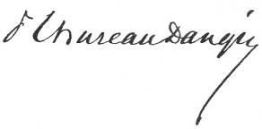 Signature de Paul Thureau-Dangin