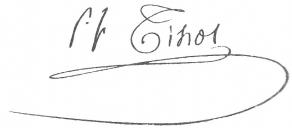 Signature de Pierre-François Tissot