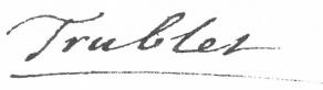 Signature de Nicolas-Charles-Joseph Trublet