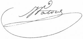 Signature de Jean Vatout