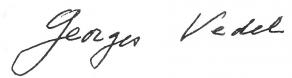 Signature de Georges Vedel