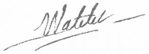 Signature de Claude-Henri Watelet