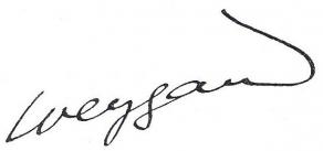 Signature de Maxime Weygand